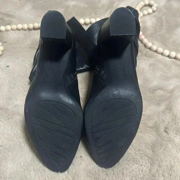 ANNE KLEIN Black Leather Boot, Zipper up on the side, size 10M - Picture 3 of 8